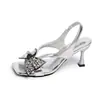 Zapatos de tacón de aguja para mujer, de verano 2026, punta cuadrada, con lazo de pedrería, color liso, tira trasera, sandalias versátiles, casual, elegantes, de tacón alto