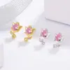 Pendientes de Tulipan Exquisitos de Nueva Moda Transfronterizos Europeos y Americanos, Diseño Único, Elegantes, Frescos y Lindos Pendientes