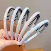 Diadema de Tela a Cuadros para Niñas con Dientes para Bebé, Lazo para el Cabello Antideslizante, Diadema Simple para Fijar Mechones Sueltos Infantiles, Nuevo