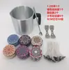 Vela DIY 1.2L Olla para Velas Mecha de Vela Centro de Hierro Patrón de Solapa Fruncida Frasco para Velas Juego de Mechas para Velas