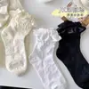 Meias de Renda Brancas Meias de Renda de Comprimento Médio Outono e Inverno Infantil Meias de Princesa Lolita Japonesa Meias Lolita