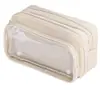 Estojo de Lápis Fofo de Queijo, Caixa de Papelaria de Nicho de Alto Padrão com Grande Capacidade, Bolsa de Papelaria Multicamadas Estilo Ins para Alunos do Ensino Fundamental e Médio