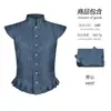 Colete Masculino Tudor Retro Medieval de Corte com Gola Alta Plissada Jacquard para Cosplay de Halloween Apresentação de Palco
