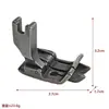 Pie Prensatelas Máquina de Coser Plana Todo Acero Juego de Pies Prensatelas Máquina de Coser Industrial Pie Prensatelas para Dobladillo Enrollado Industrial Combinación Venta al por Mayor
