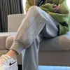Calça Esportiva Novo Estilo Outono e Inverno 2026, Calça de Moletom com Forro de Lã, Calça Feminina Primavera e Outono, Calça Longa de Moda Solta, Estilo Preguiçoso para Mulheres