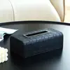 Caja de Pañuelos para Sala de Estar Estilo Mesa de Centro Juego de Cajas de Pañuelos Domésticas Caja de Almacenamiento para Controles Remotos Estilo Crema Adornos Antiguos