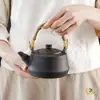 Tetera para Preparar Té para Uso Doméstico, Tetera de Parrilla de Carbono de Gran Capacidad, Estufa Eléctrica de Cerámica, Tetera de Cerámica, Tetera para Hervir Agua al Aire Libre