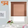 Cortina para Escritório de Fábrica Monocromática Comum Tecido de Gaze Suave Cortina de Tecido Cortina de Rolo Cortina para Casa Pronta Venda por Atacado