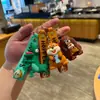 Chaveiro Pingente Figura de Ação Boneco Periférico Placa de Transformação de Castor Desenho Animado Transfronteiriço Pingente para Mochila de Casal Atacado