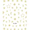 Estilo Nuevo de Verano 2025 Gelatina Semitransparente Flor de Hielo Estereoscópica Concha Calcomanías para Uñas Artísticas Flor Mariposa Calcomanías para Uñas