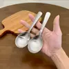 Colher de Aço Inoxidável 304 de Grau Alimentício para Uso Pessoal, Colher Infantil, Colher de Sobremesa, Colher Fofa para Comer, Colher de Iogurte
