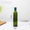 Botella redonda de vidrio para aceite de oliva, tamaño múltiple, sombreado, botella de vidrio verde oscuro, botella cuadrada para aceite de sésamo, botella para aceite de té, botella de vino al por mayor