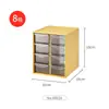 Caja de almacenamiento para pupilas de belleza japonesa para lanzar, papelería de escritorio, artículos diversos, estudiantes de dormitorio, plástico Jiugongge, corazón de niña, caja pequeña japonesa