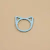 Directamente del fabricante: Broches de Dibujos Animados de Aleación con Forma de Oreja de Gato de Colores, Herramientas de Tejido DIY, Anillas Cerradas, 9 Colores Disponibles