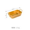 Cesta de Acero Inoxidable Coreana para Snacks con Orejas Cesta para Papas Fritas Dorada Contenedor de Plato para Dim Sum Americano Pollo Frito Comida Frita