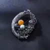 Broche Criativo Retro Personalizado, Design Simples de Nicho, Acessório de Terno, Casaco Elegante e Versátil, Broche Corsage para Homens