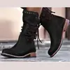 Botas de invierno de moda para mujer talla grande transfronterizas 2026, populares en AliExpress, elegantes y versátiles, botas de mujer europeas y americanas en Amazon