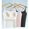 Camisola de verano sin costuras de seda helada con espalda descubierta y tiras cruzadas para mujer con almohadillas en el pecho, corte ajustado, copa gruesa, adecuada para usar tanto por dentro como por fuera
