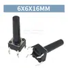 Interruptor Tátil de Furo Passante Vertical 4 Pinos Micro Botão 6*6*4.3/4.5/5/6/7/7.3/8/9/19/30MM