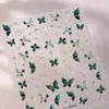 Nuevas pegatinas para uñas de mariposa artesanales estilo ins con concha y cristal para uñas rotas serie posrari pegamento de gelatina CP-401