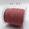 Cuerda de cuero trenzado de 4 hebras de alta calidad de venta caliente, redonda, teñida, cuerda suave hecha a mano DIY, multicolor opcional, cuerda de cuero trenzado