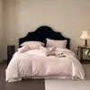 Jacquard Moderno Sencillo 100% Algodón Agradable a la Piel Ropa de Cama Estilo Cuatro Estaciones Algodón Puro Algodón de Fibra Larga Juego de Cuatro Piezas Textiles para el Hogar Narrativa de Flores de Primavera