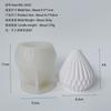 Molde Geométrico Pera Vela Molde de Silicone Feito à Mão DIY Aromaterapia Simples Molde de Pedra de Gesso 8343