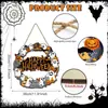 Decorações de Porta de Halloween Transfronteiriças, Guirlandas de Halloween, Placas Fofas de Fantasma e Abóbora, Placas de Boas-Vindas, Decorações de Madeira para Casa