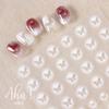 Adesivos para arte em unhas atacado halo branco semi-transparente borboleta oca amor estrelas spray grátis adesivos para unhas acessórios para arte em unhas