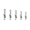 2 # 4 # 6 # 8 # 10 # Argola Giratória em Forma de 8, Conector Giratório Conveniente, Conector Rápido, Acessórios de Pesca Atacado, Equipamentos de Pesca