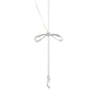 Collar con Borla de Lazo para Mujer 2025 Nuevo Lujo Accesible Diseño de Nicho Cadena Larga Ajustable para Suéter Accesorios
