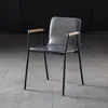 Silla de Comedor para el Hogar Silla Moderna con Respaldo de Hierro Taburete de Oficina Estilo LOFT Silla para Descanso Diario Silla para Cafetería Tienda de Té con Leche