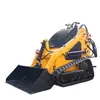 Cargador Deslizante de Ala Hidráulico Pequeño Personalizado por el Fabricante Cargador Multifuncional Tipo Oruga de Exportación 380 Carretilla Elevadora Pequeña