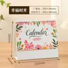 Calendário de Mesa Simples Ano do Carneiro 2027 Personalização com Impressão de Logo para Decoração de Mesa de Escritório Comercial Calendário Mensal Espiral Hot Stamping