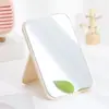 Espelho de maquiagem de mesa dobrável, design simples para dormitórios estudantis, espelho de camarim grande de alta definição, espelho de princesa