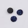 10mm Starry Sky plana resina diamante minério cristal cluster côncavo-convexo acessórios de joias DIY remendo de joias em estoque