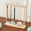 Soporte Creativo para Joyería Madera Maciza Escritorio Adorno para Llaves Colgador de Collares Estante de Almacenamiento Pasillo Estante de Almacenamiento Multifuncional Gancho