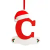 Decoración Navideña 2D Transfronteriza Letras Árbol de Navidad Colgante Yikoulian 26 Letras Decoración Navideña Festiva para el Hogar