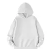 Nueva sudadera con capucha pesada de otoño e invierno para hombre, sudadera con capucha de color liso de corte holgado, sudadera casual estilo coreano para pareja
