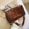 Bolsa Tote Fashion e Estilosa 2026 Bolsa Grande Novo Modelo Comércio Exterior Bolsa Transversal de Ombro Versão Coreana Grande Capacidade Corrente Bolsa Feminina