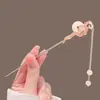 Presilhas de Cabelo Exclusivas Estilo Antigo no Atacado, Presilhas de Cabelo Flor de Magnólia, Acessórios de Cabelo com Franjas, Presilhas de Cabelo em Formato de U de Alta Qualidade