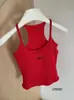 Nuevo top sin mangas halter con estampado de lazos, dulce y fresco, top versátil de corte ajustado para usar tanto solo como debajo de otra prenda