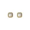 Pendientes de perlas geométricas doradas antiguas, ligeras, de estilo antiguo, de estilo Hong Kong, de lujo y de gran sensación.