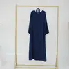 Vestido largo básico de color liso talla grande LR512
