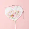 Decoración para Pastel Feliz Día de las Madres 2026 Mariposa 3D de Doble Capa Cinta de Cumpleaños para Mamá Lazo Insertar para Hornear