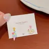 Brincos Cartoon Fofos de West Highland para Mulheres, Pino de Prata, Design Exquisito, Urso e Carrossel, Estilo Menina, Brincos Versáteis para Estudantes