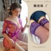 Ouça Incenso à Noite, Camisola Transparente de Tule Tentação, Pijama Sexy de Renda, Xale, Roupão de Banho de Rede, Conjunto de Uniforme