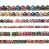 Contas Soltas de Calcedônia Imitação de Turmalina Redondas Contas de Ábaco para DIY Cordão de Mão Semi-Acabado Acessórios de Joias Produtos Semi-Acabados