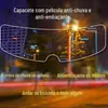 Adesivos anti-neblina à prova de chuva para capacete de motociclista, artefato antiaderente de água para capacete, filme anti-neblina à prova de chuva para capacete