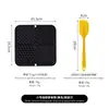 Tapete de Lamber para Cães Transfronteiriço Tapete de Lamber para Pets Ventosa de Silicone Tapete de Lamber Lento Tigela de Alimentação Lenta Anti-Engasgo com Raspador